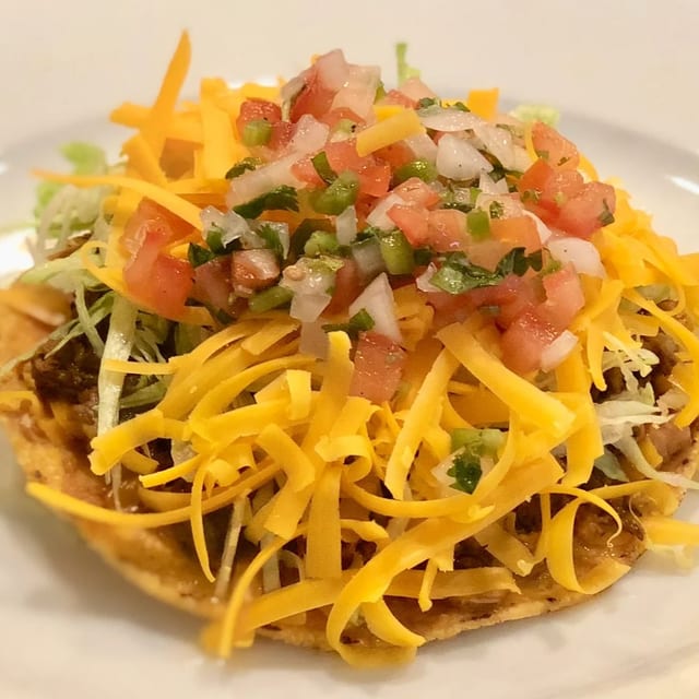 Beef Tostada.